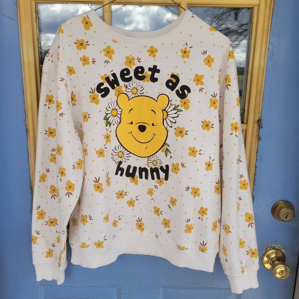 Disney Winnie the Pooh Sweet as Honey Sweatshirt Size XL